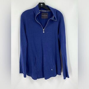 Victoria's Secret Blue 1/4 Zip Up Sweatshirt size M
